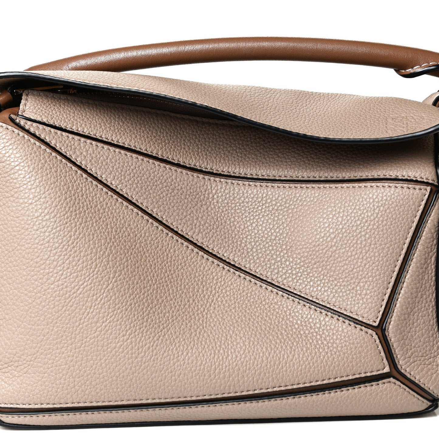 Grained Calfskin Small Puzzle Bag Sand Mink
