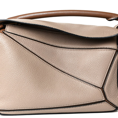 Loewe Grained Calfskin Small Puzzle Bag Sand Mink 12 of 17