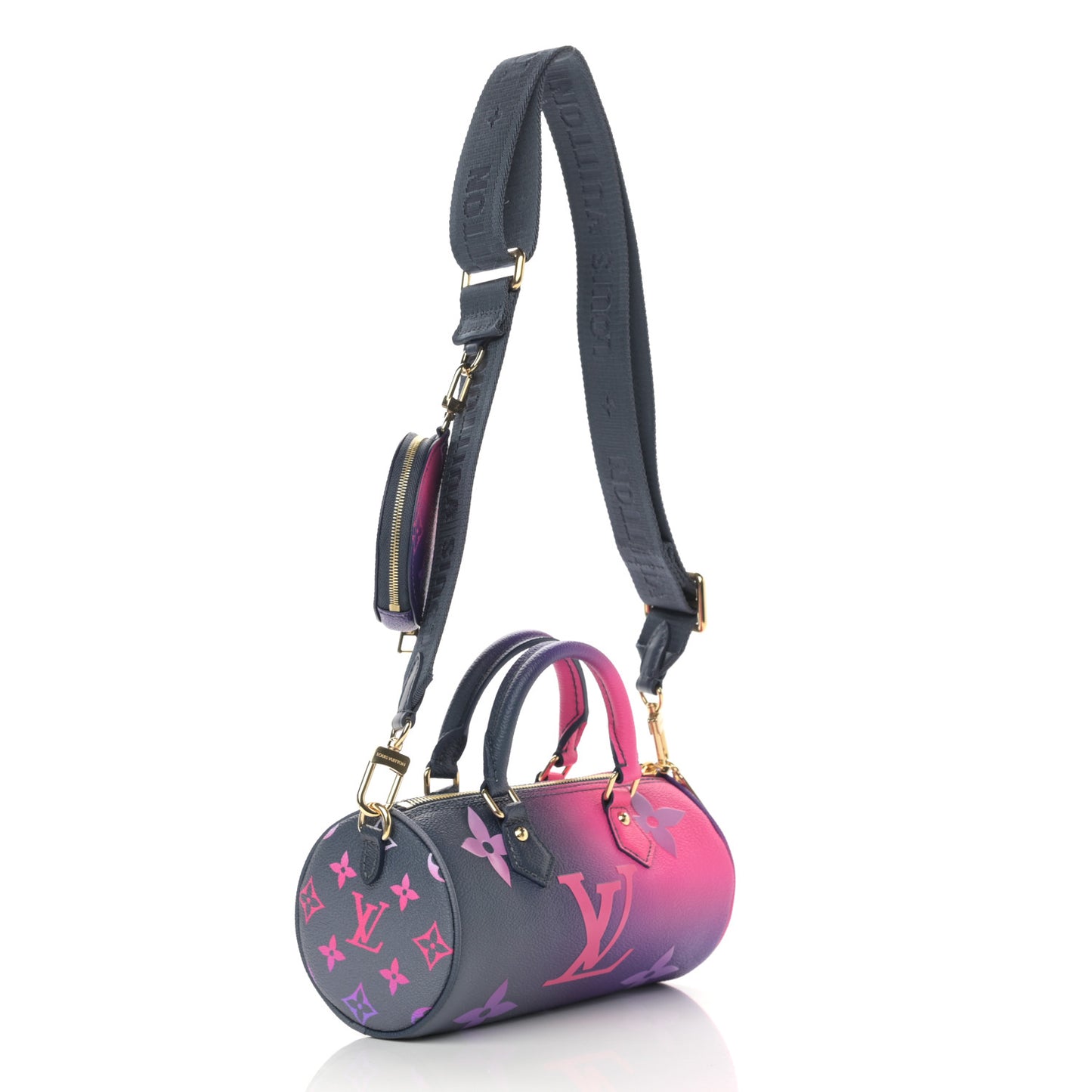 Monogram Giant Spring In The City Papillon BB Midnight Fuchsia