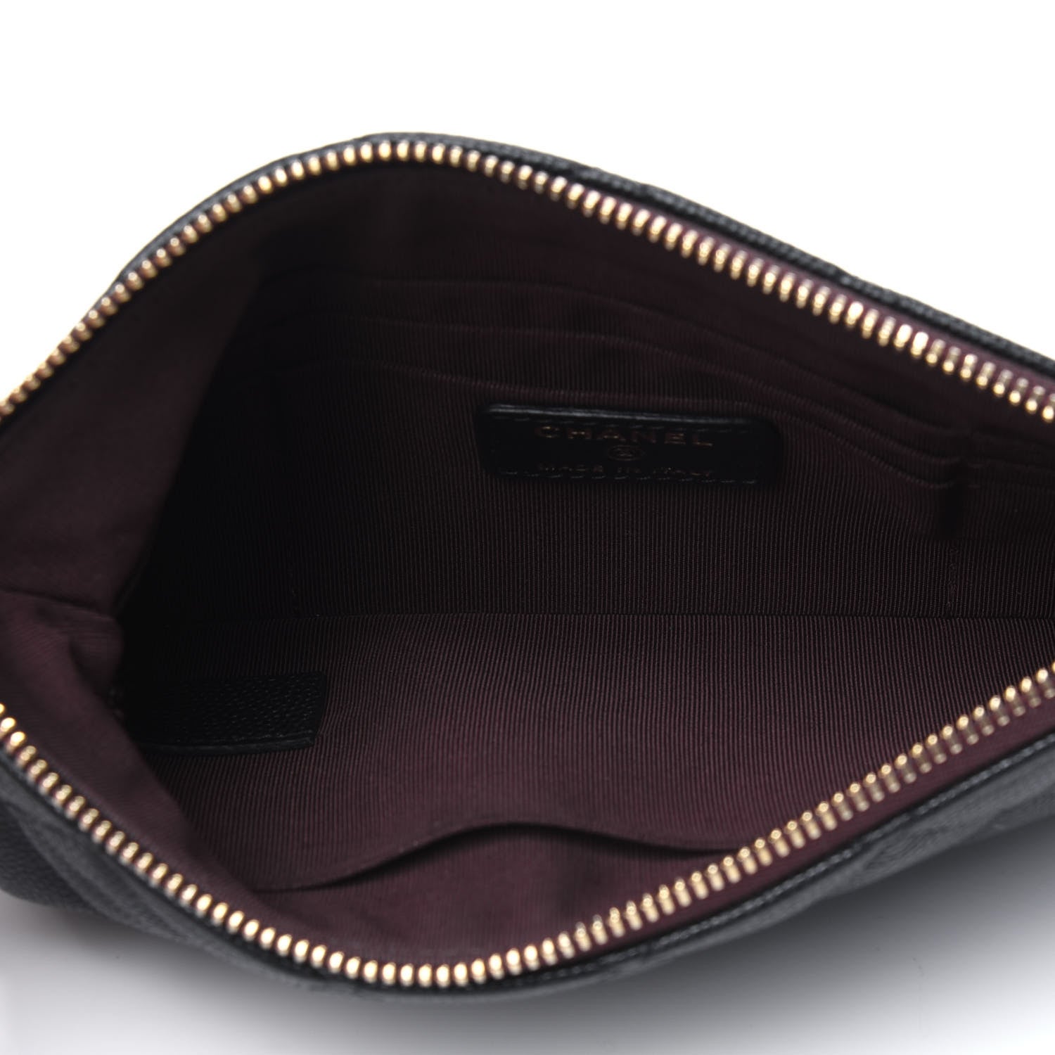Chanel Caviar Quilted Cosmetic Case Black 5 of 12