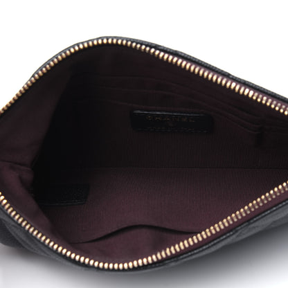 Chanel Caviar Quilted Cosmetic Case Black 5 of 12