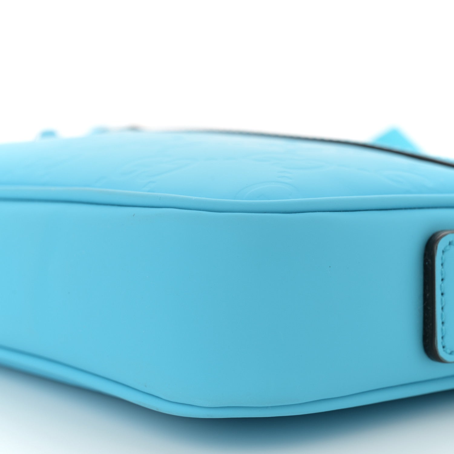 Gucci Rubber Effect Monogram GG Crossbody Bag Bright Blue 10 of 11