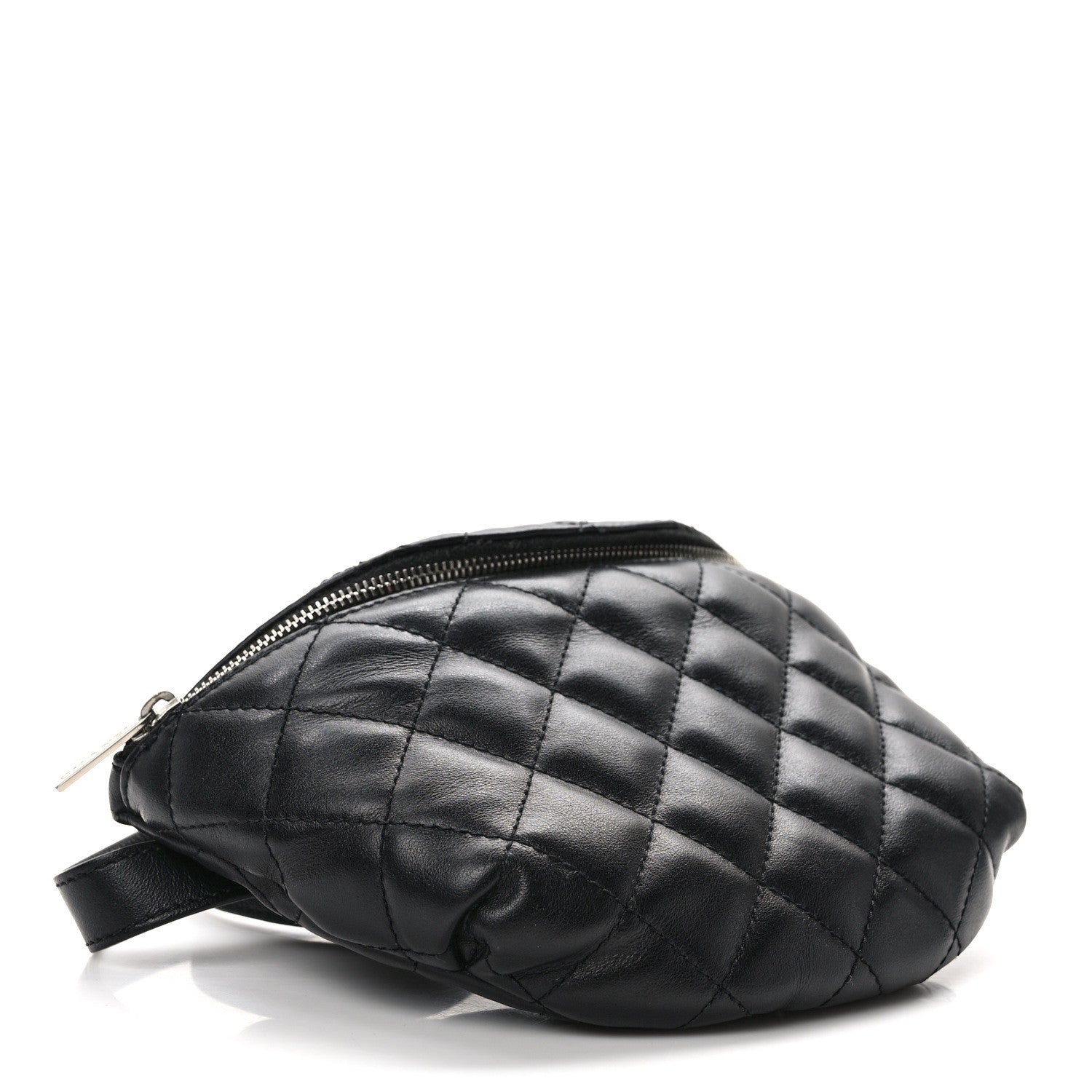 Chanel Calfskin Quilted Waist Belt Bag Black 4 of 16