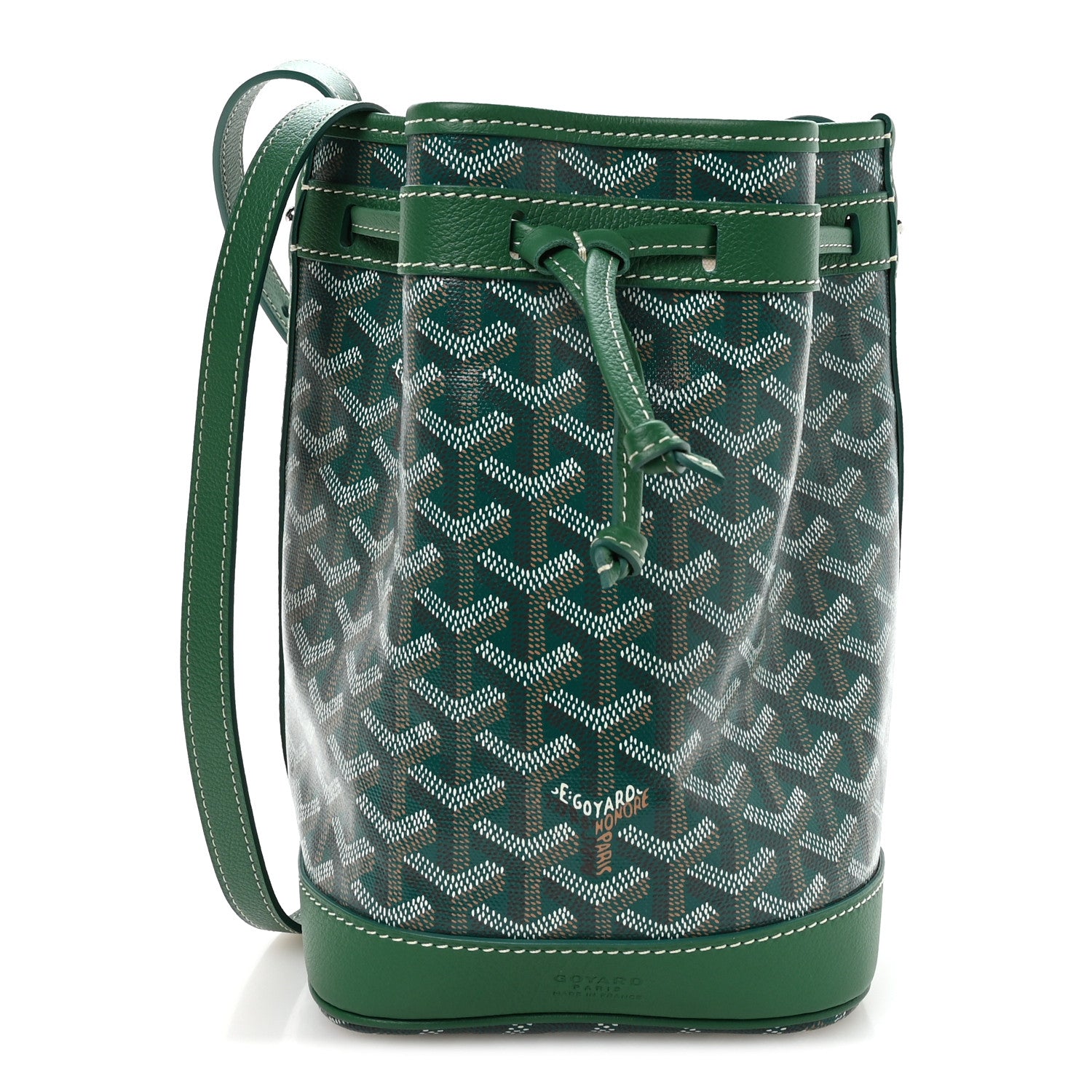 Goyard Goyardine Petit Flot Bucket Bag PM Green 1 of 9