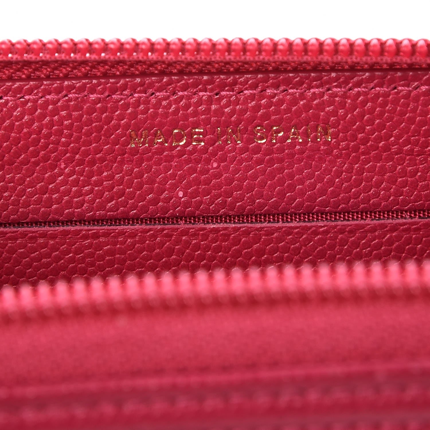 Chanel Caviar Quilted Small Boy Zip Around Wallet Fuchsia 7 of 8