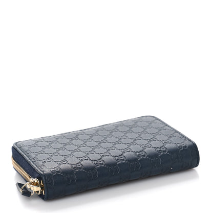 Gucci Microguccissima Zip Around Card Case Navy 4 of 9