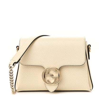 Gucci Dollar Calfskin Interlocking G Crossbody Bag Mystic White 1 of 12