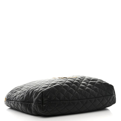 Saint Laurent Lambskin Quilted Maxi Icare Shopping Tote Black 5 of 12