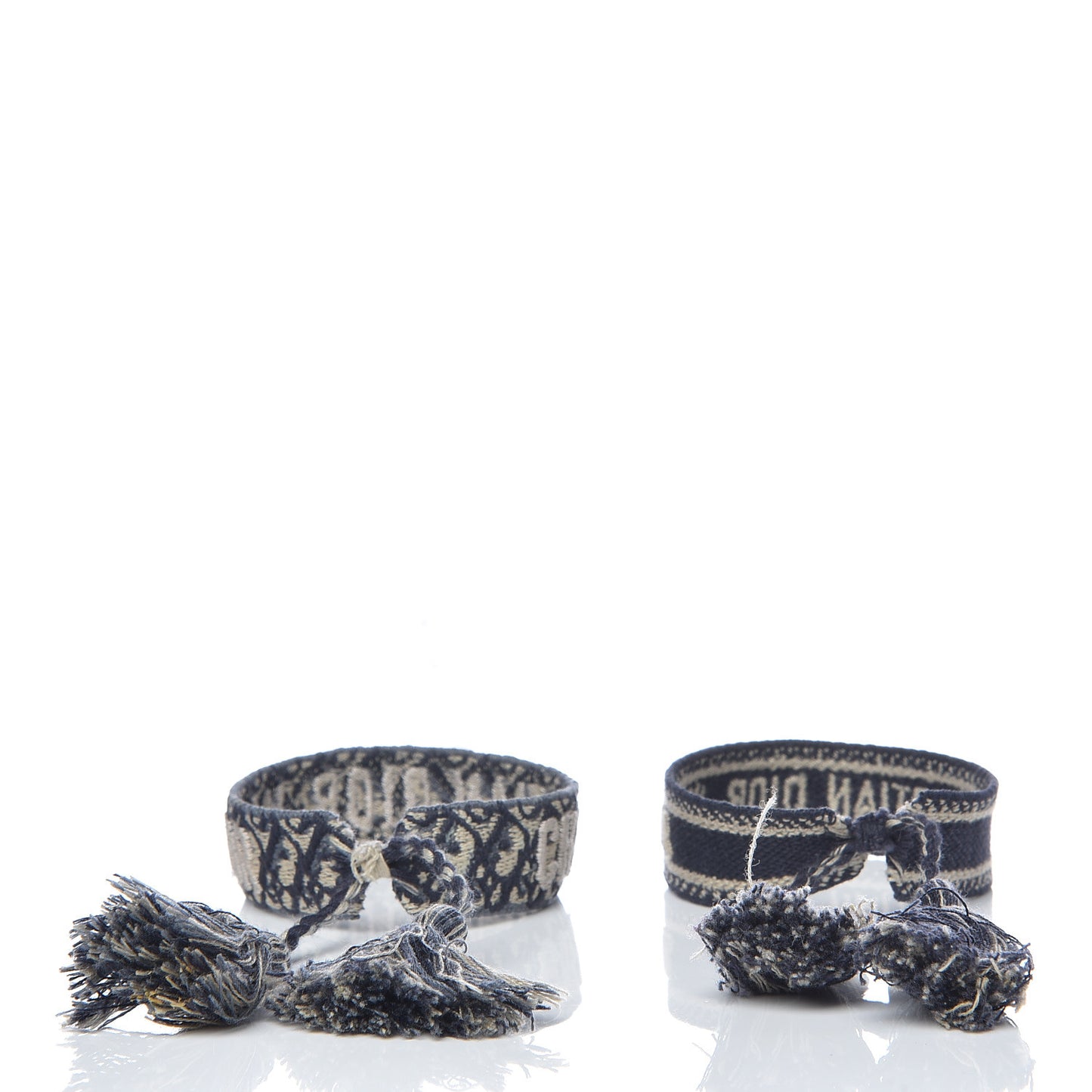 Woven Cotton J'Adior Friendship Bracelet Set Navy