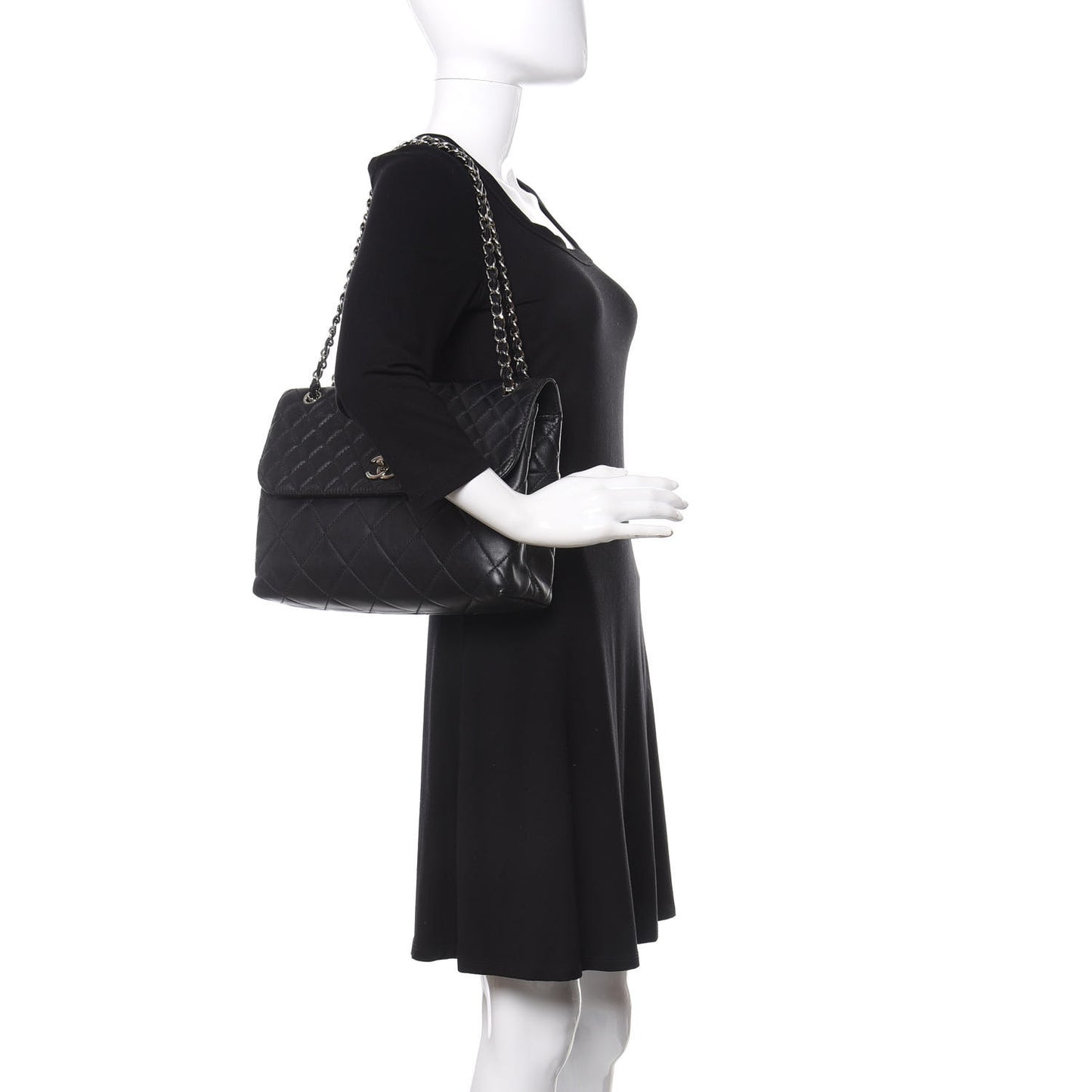 Calfskin Quilted In The Business Flap Bag Black