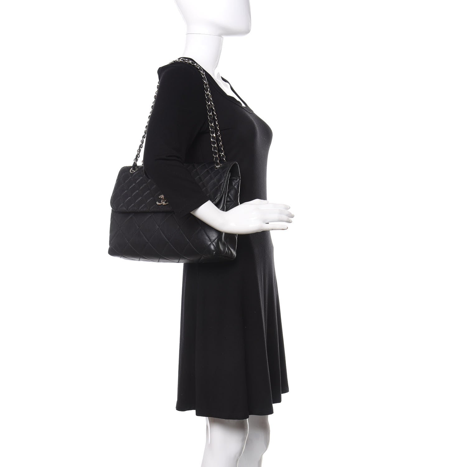 Chanel Calfskin Quilted In The Business Flap Bag Black 2 of 14