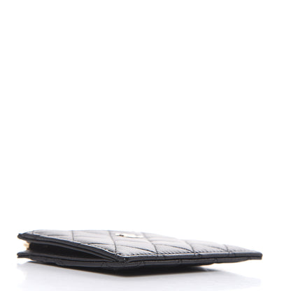 Chanel Lambskin Quilted Zip Card Holder Black 4 of 7