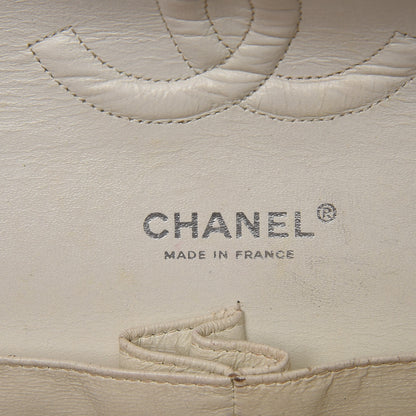 Chanel Caviar Quilted Medium Double Flap White 7 of 18