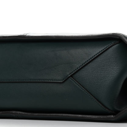 Celine Smooth Calfskin Medium Tri-Fold Bag Bottle Green 10 of 15