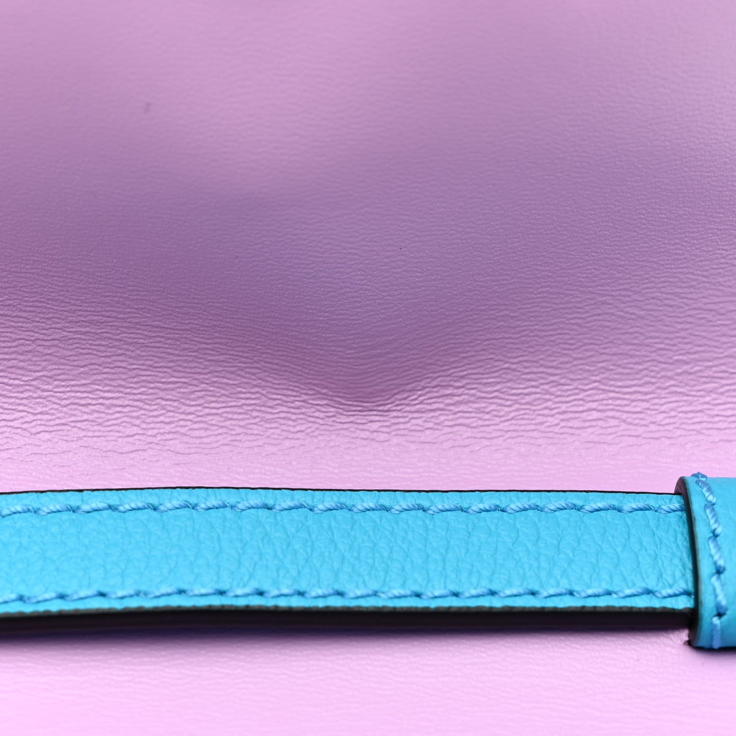 Grained Calfskin Mini La Medusa Bag Turquoise