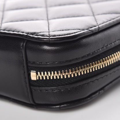 Chanel Lambskin Quilted Zip Phone Case Black 9 of 10