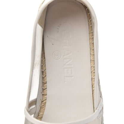 Chanel Mesh Grosgrain CC Espadrilles 38 Beige 8 of 11
