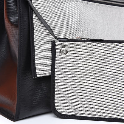Hermes Toile H Berline Vache Hunter Herbag Zip 39 MM Black Ecru 15 of 20