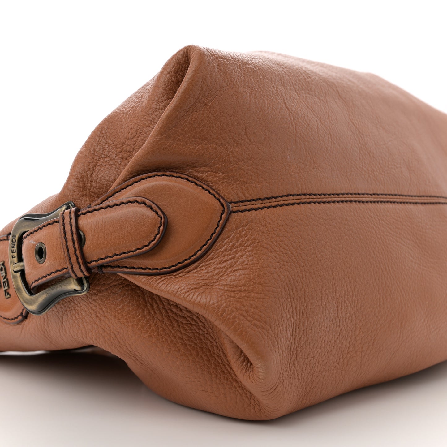 Grained Calfskin Doctor B Hobo Bag Cognac
