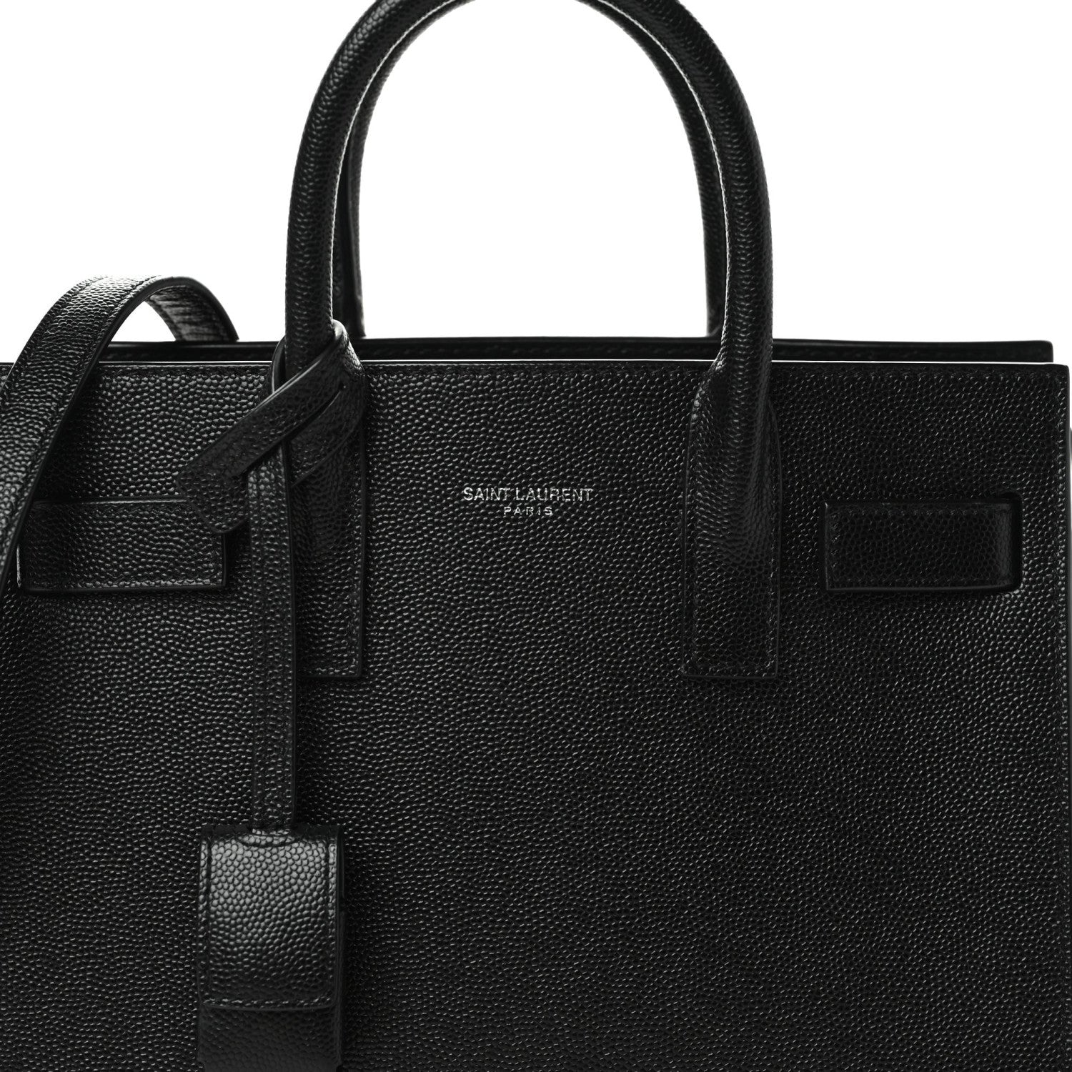 Saint Laurent Grained Calfskin Nano Sac De Jour Black 7 of 8