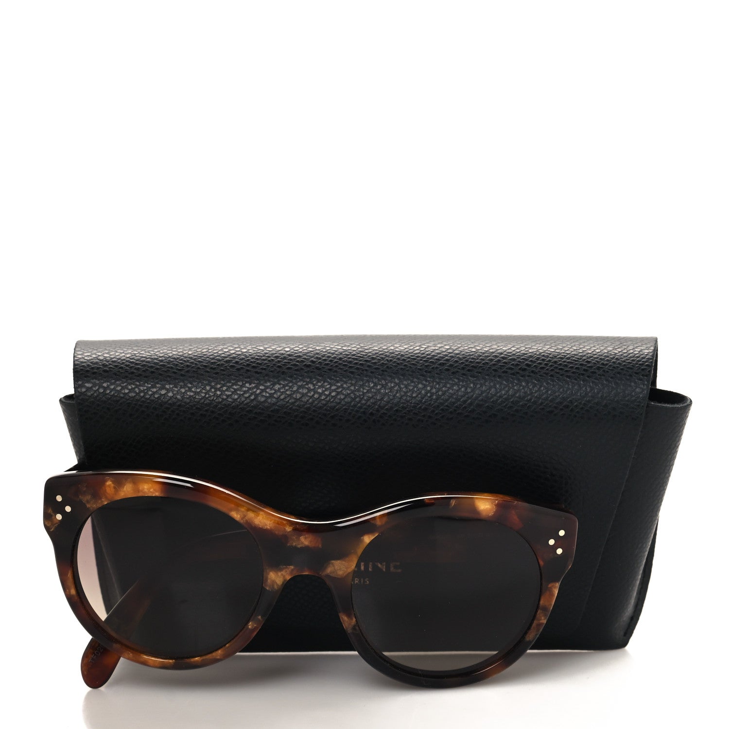 Celine Acetate Cat Eye Sunglasses CL401701 Tortoise 8 of 8