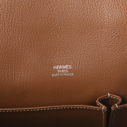 Hermes Taurillon Clemence Jypsiere 34 Gold 6 of 11
