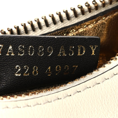 Fendi Vitello Grace Matte Nano Fendigraphy Hobo Charm White Ice 7 of 11