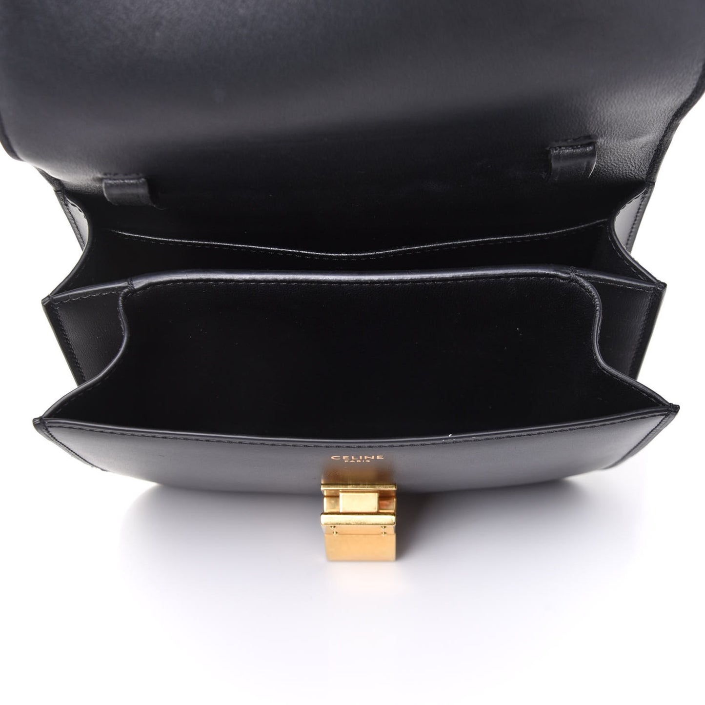 Box Calfskin Small Classic Box Flap Bag Black