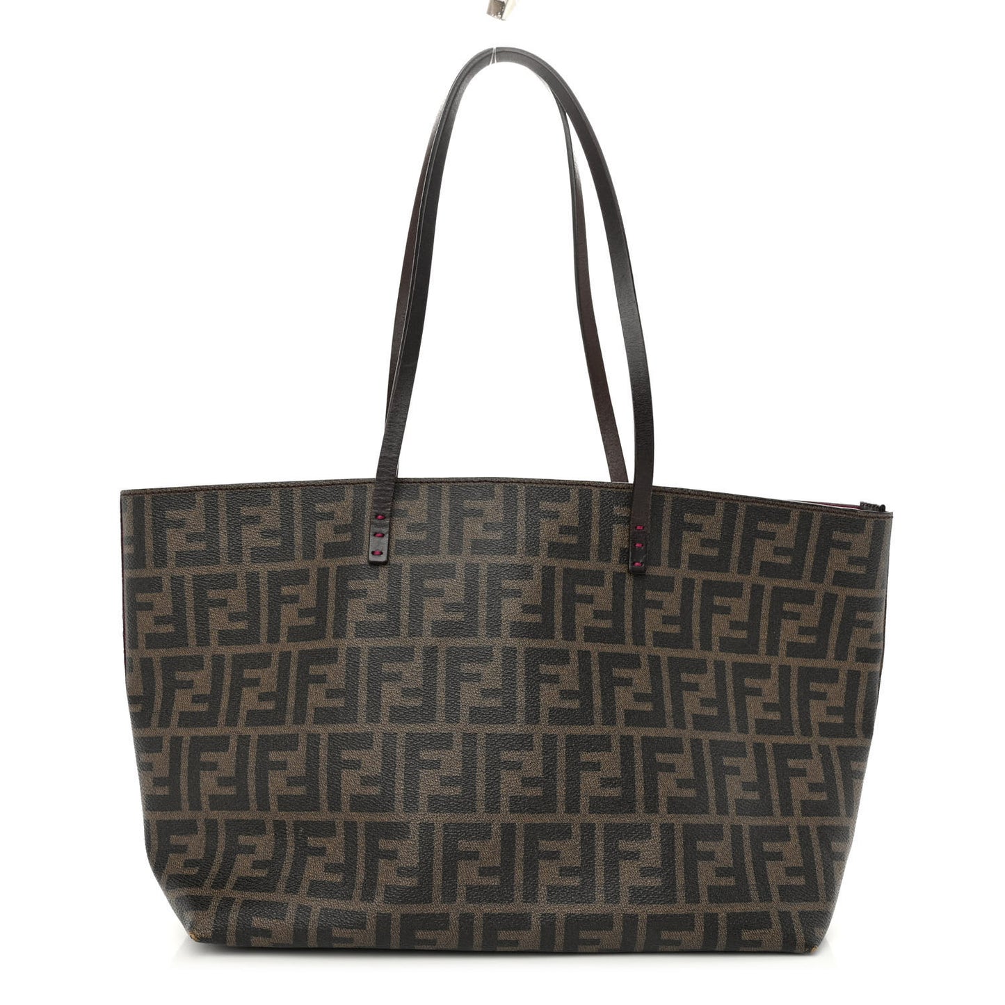 Zucca Spalmati Medium Roll Tote Tobacco Fuxia