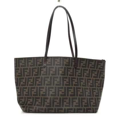 Fendi Zucca Spalmati Medium Roll Tote Tobacco Fuxia 1 of 10