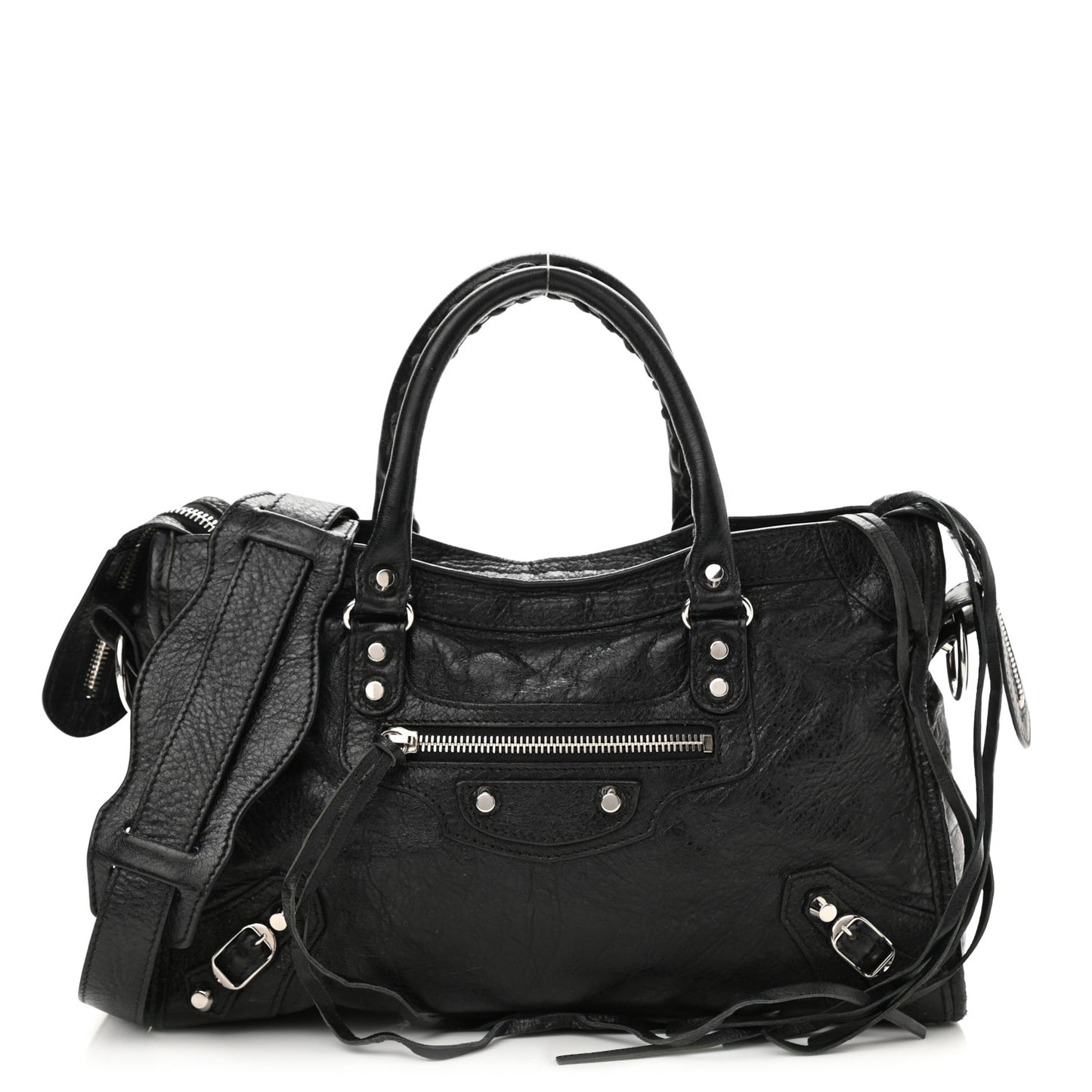 Agneau Classic Silver Hardware S City Black