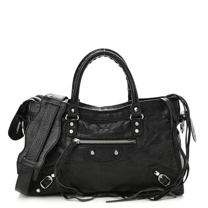 Balenciaga Agneau Classic Silver Hardware S City Black 1 of 8
