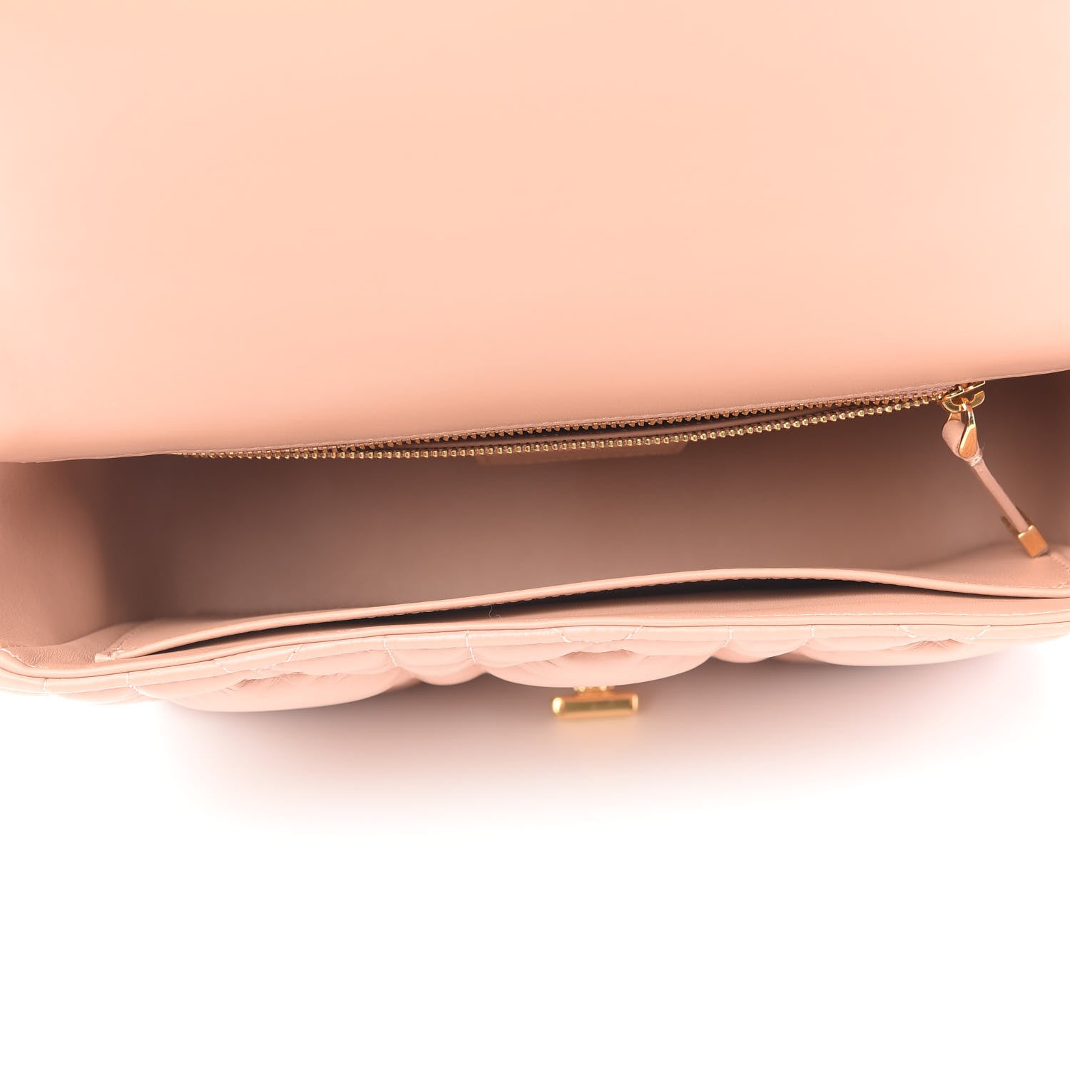 Christian Dior Calfskin Macrocannage Medium Caro Bag Rose De Vents 5 of 9