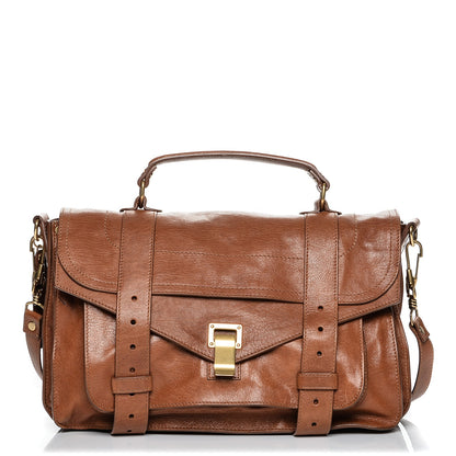 Proenza Schouler Lambskin Medium PS1 Satchel Saddle 1 of 7