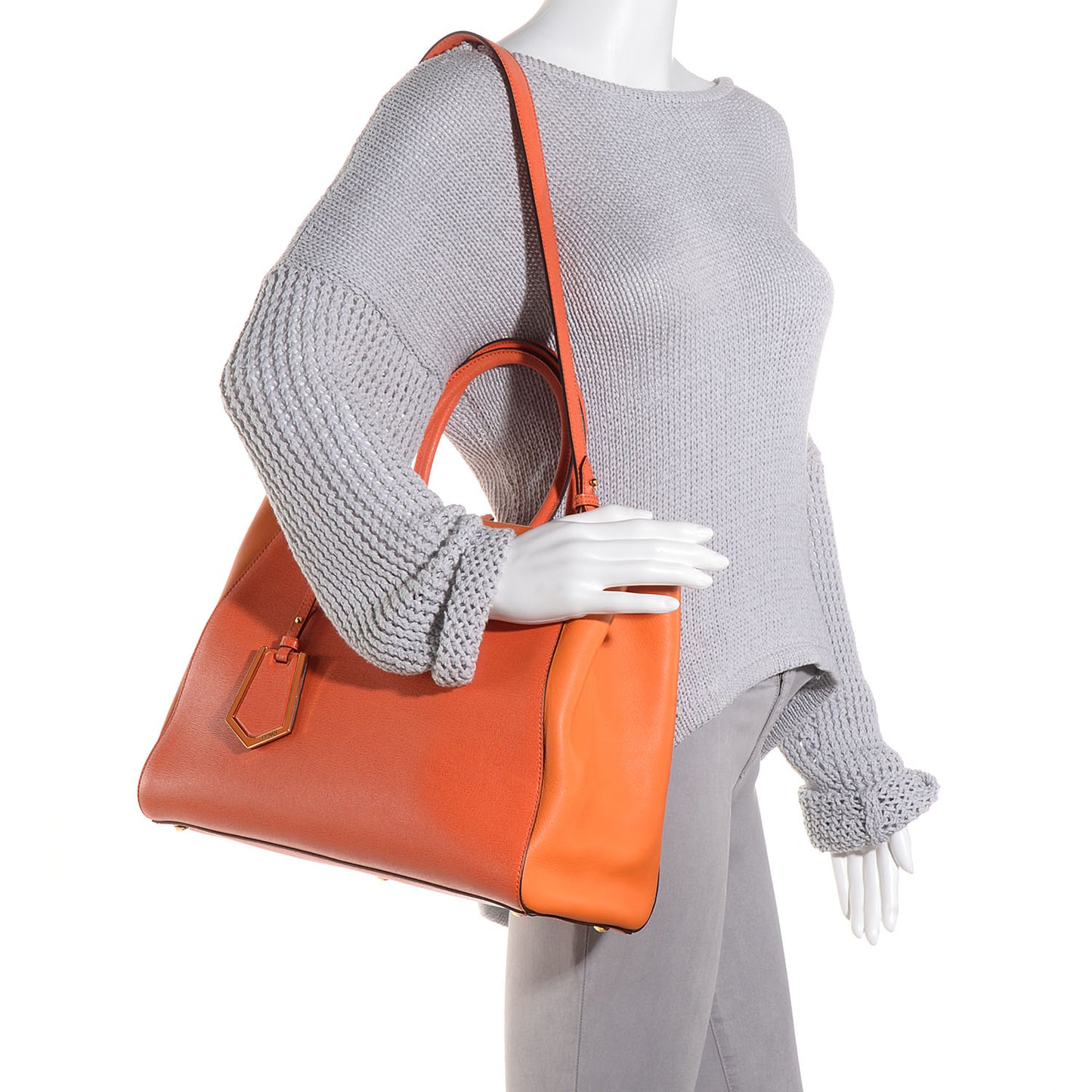 Vitello Elite Regular 2Jours Tote Arancio