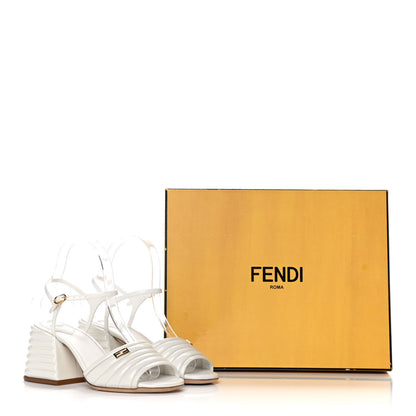 Fendi Calfskin Promenade Slingback Sandals 36.5 White 15 of 15