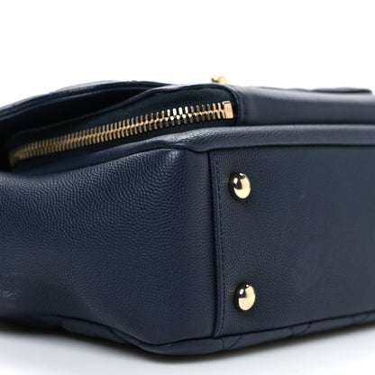 Chanel Caviar Quilted Small Business Affinity Flap Navy 9 of 10