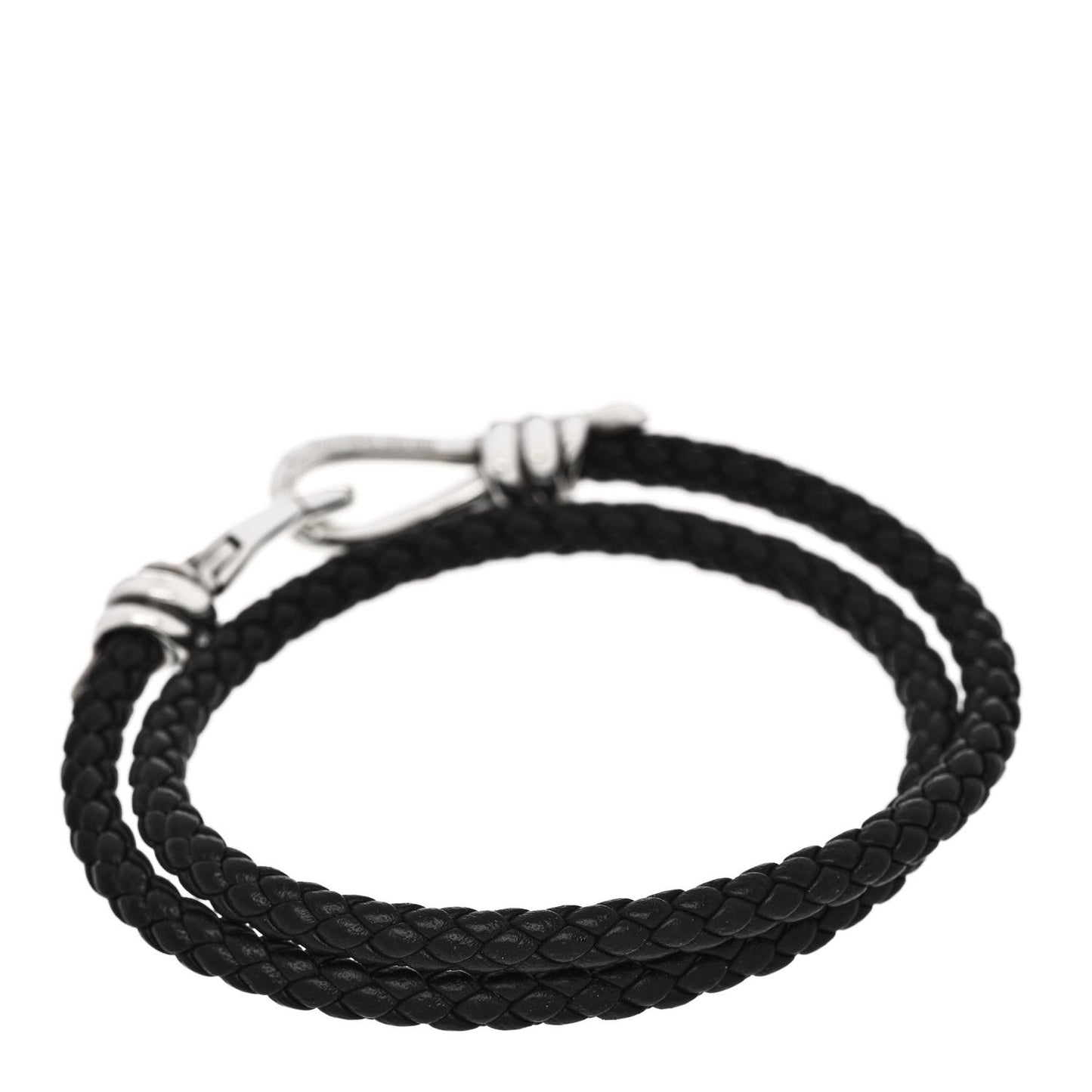 Sterling Silver Leather Paloma Picasso Knot Braid Wrap Bracelet