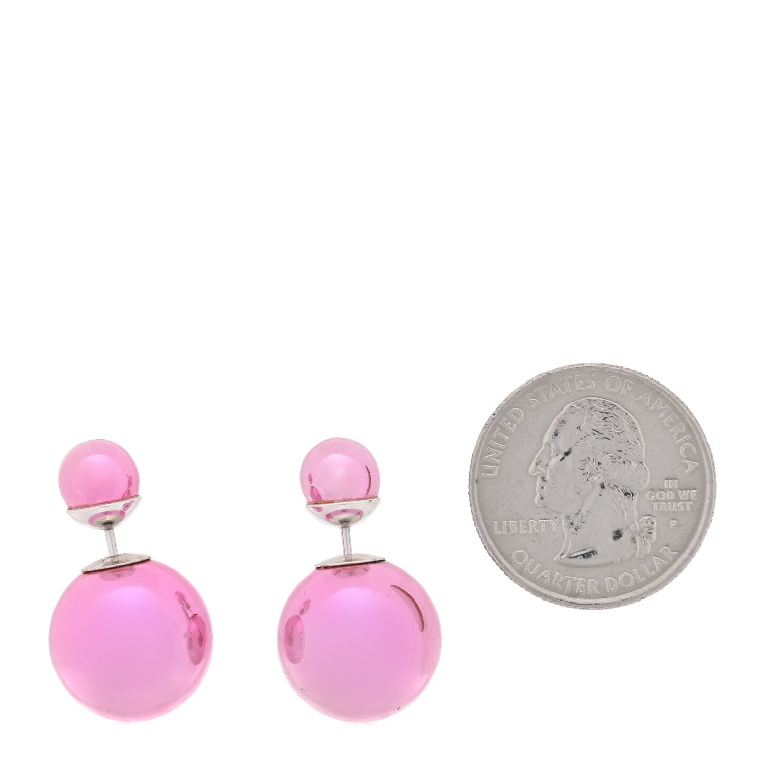 Christian Dior Mise En Dior Tribal Earrings Pink 2 of 5