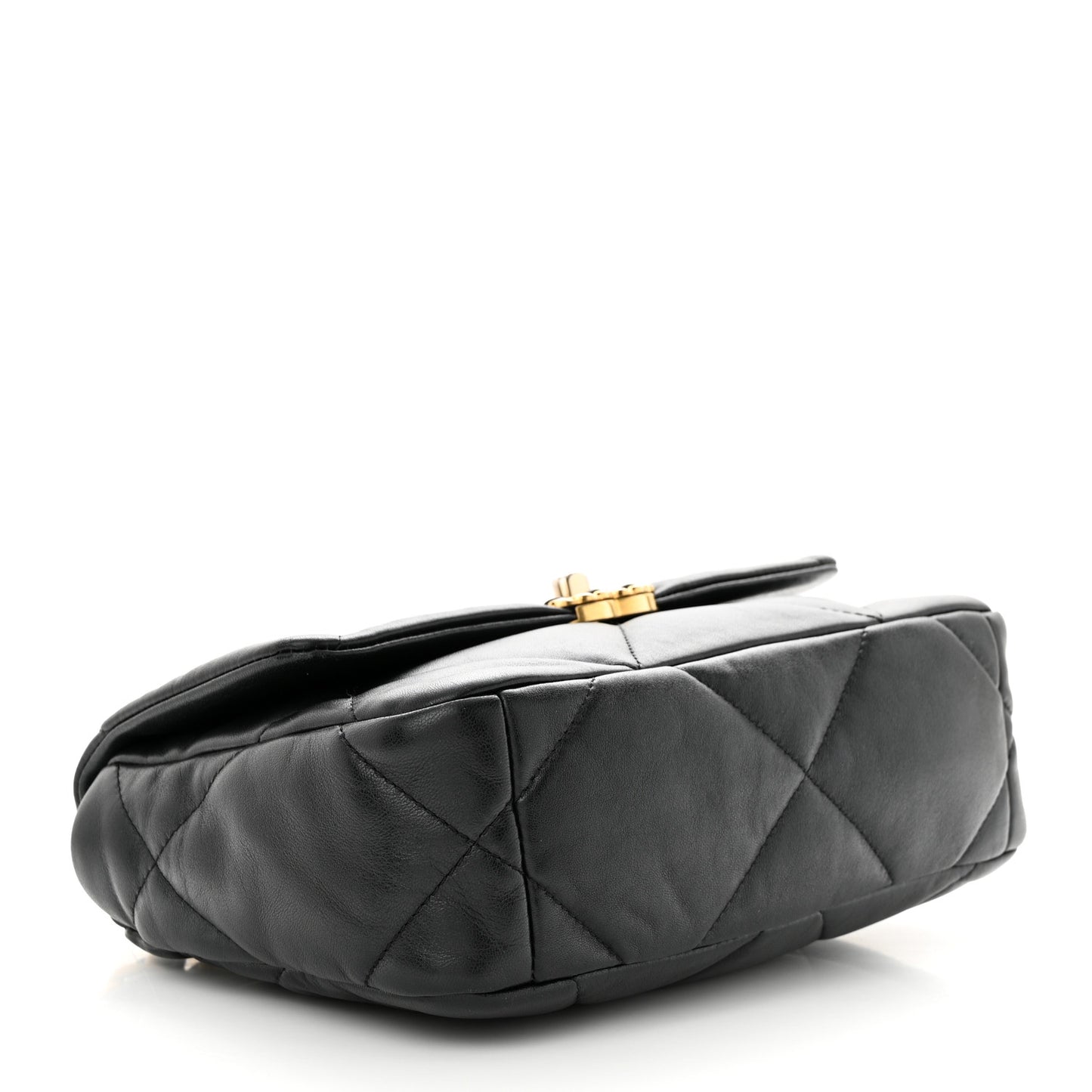 Lambskin Quilted Medium Chanel 19 Flap Black