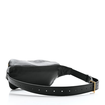 Saint Laurent Grain De Poudre Monogram Belt Bag Black 2 of 11