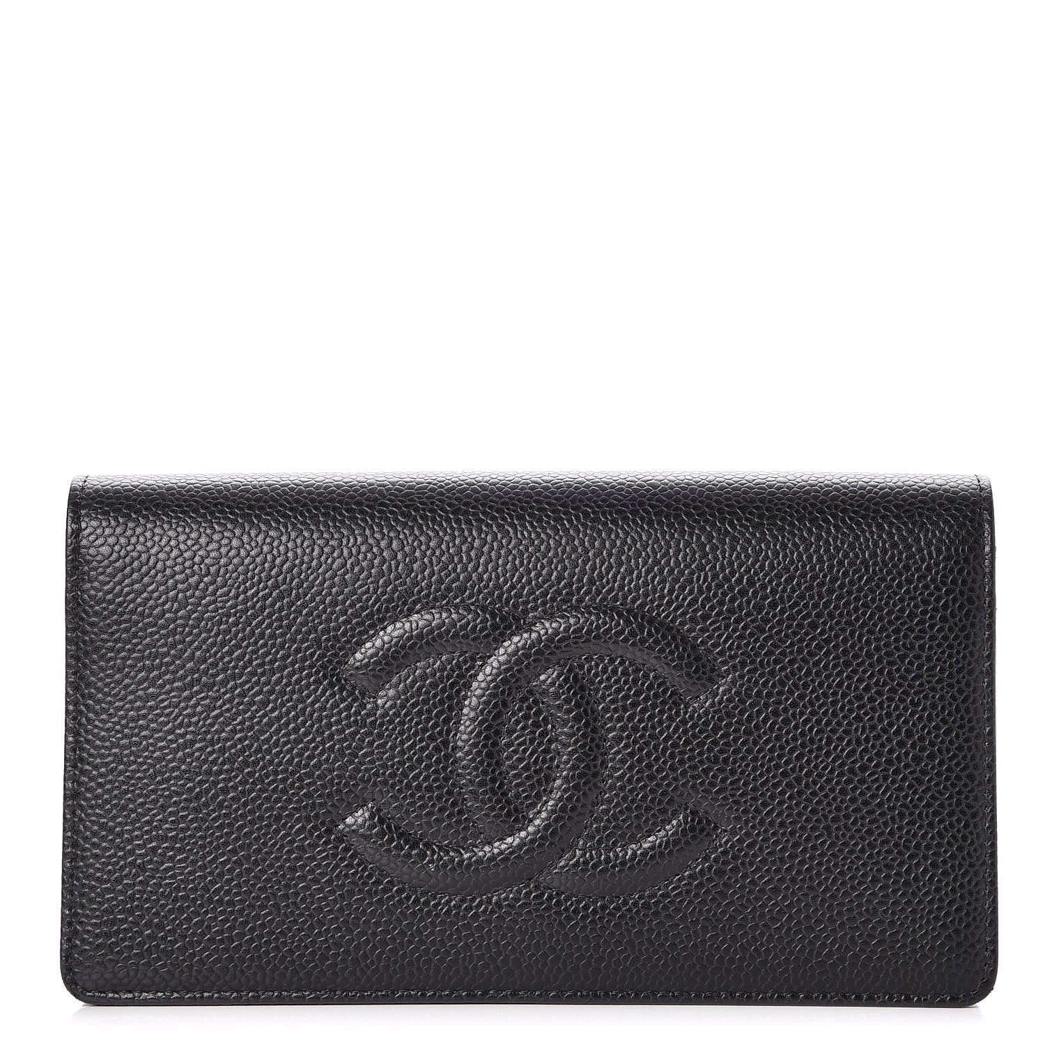 Chanel Caviar Timeless CC Yen Wallet Black 1 of 9