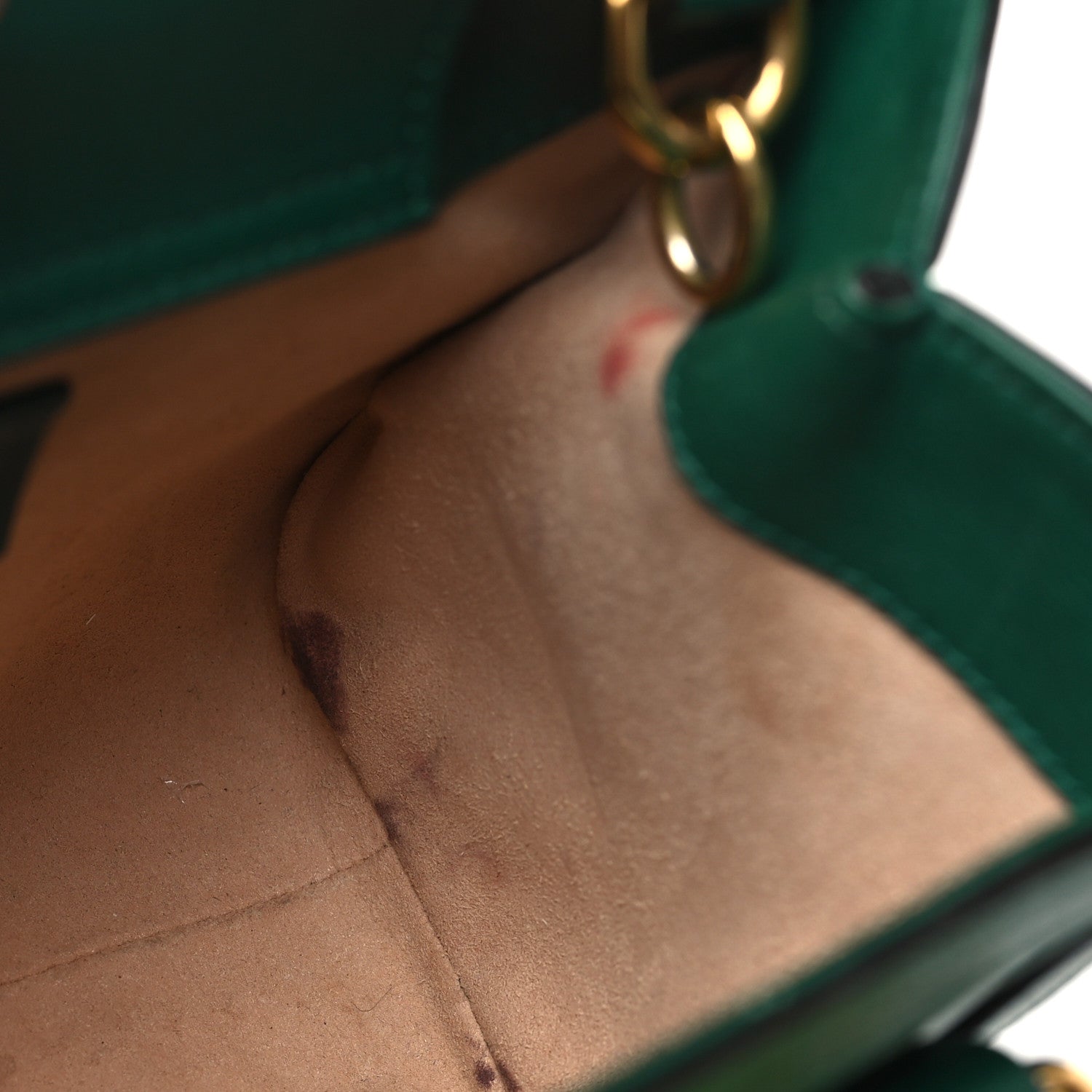Gucci Wonka Grain Calfskin Mini Diana Tote Bag Green Yellow Fluo 12 of 12