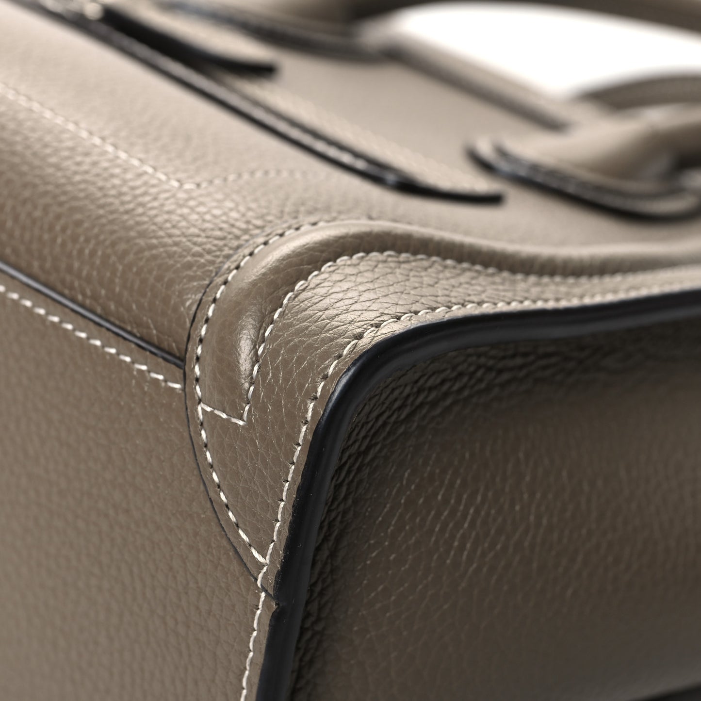 Drummed Calfskin Nano Luggage Souris
