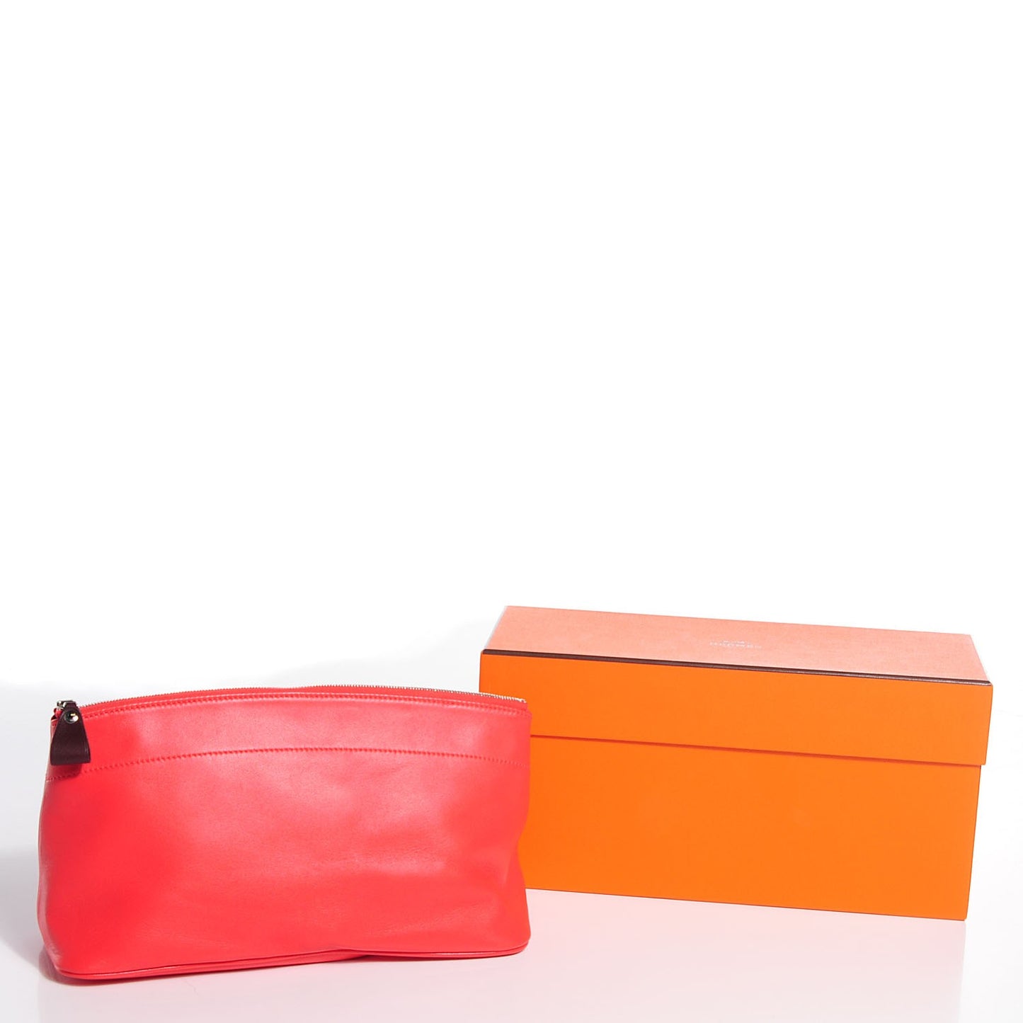 Milo Lambskin Swift Calfskin Tohubohu Pouch GM Rose Jaipur Prune