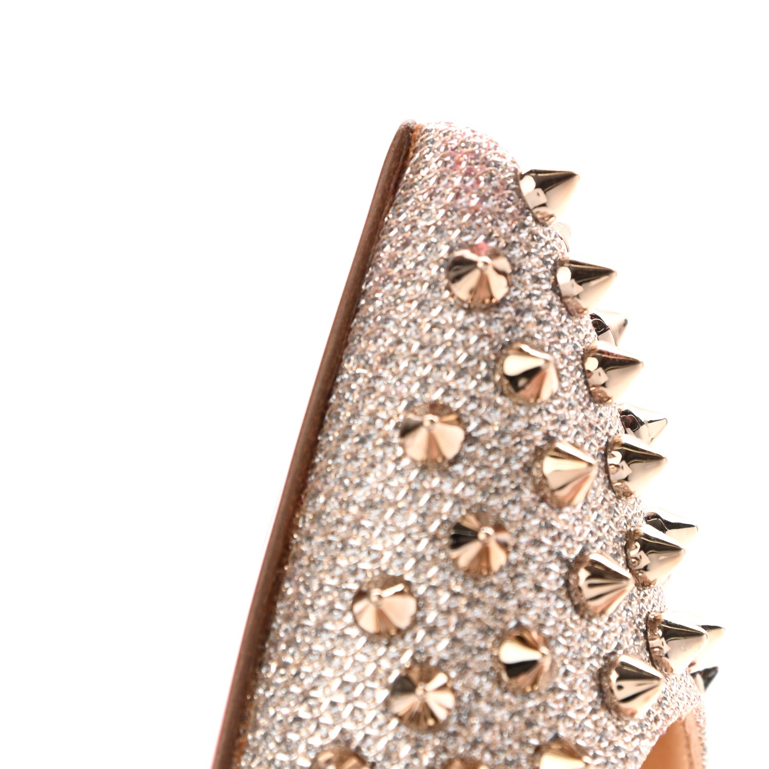 Christian Louboutin Glitter Diams Follies Spikes 100 Pumps 37