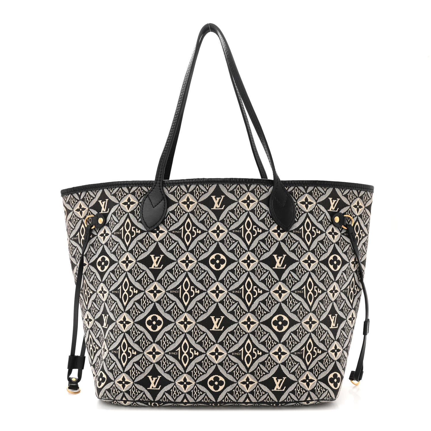 Louis Vuitton LOUIS VUITTON Jacquard Since 1854 Neverfull MM Grey 1 of 13