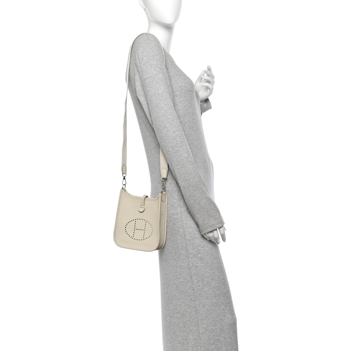 Hermes Taurillon Clemence Amazone Evelyne TPM Beton 2 of 11