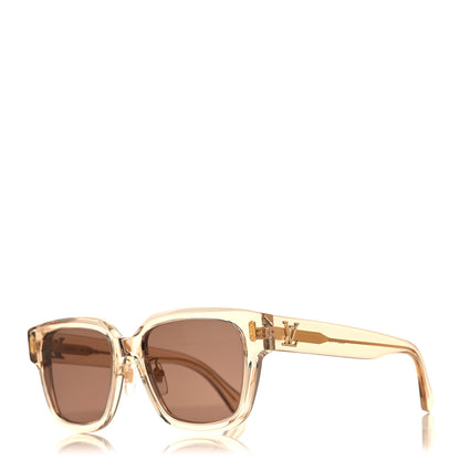 Louis Vuitton Acetate Square LV Confidence Sunglasses Z2203U Transparent Brown 1 of 7