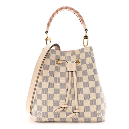 Louis Vuitton Damier Azur Braided Neonoe BB Pink 1 of 10